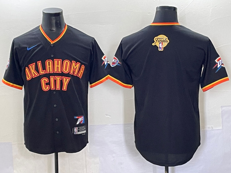 Men Oklahoma City Thunder blank blue 2025 NBA jersey